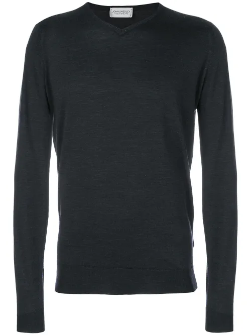 Pull classique à col v - John Smedley - Modalova