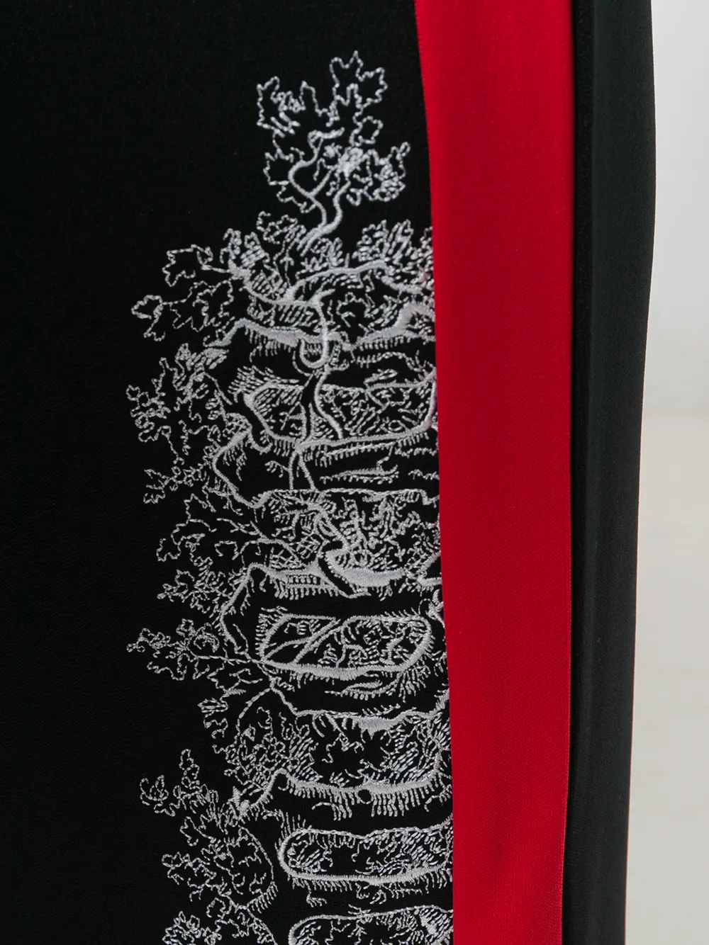 Off-White geborduurde detailbroek Zwart