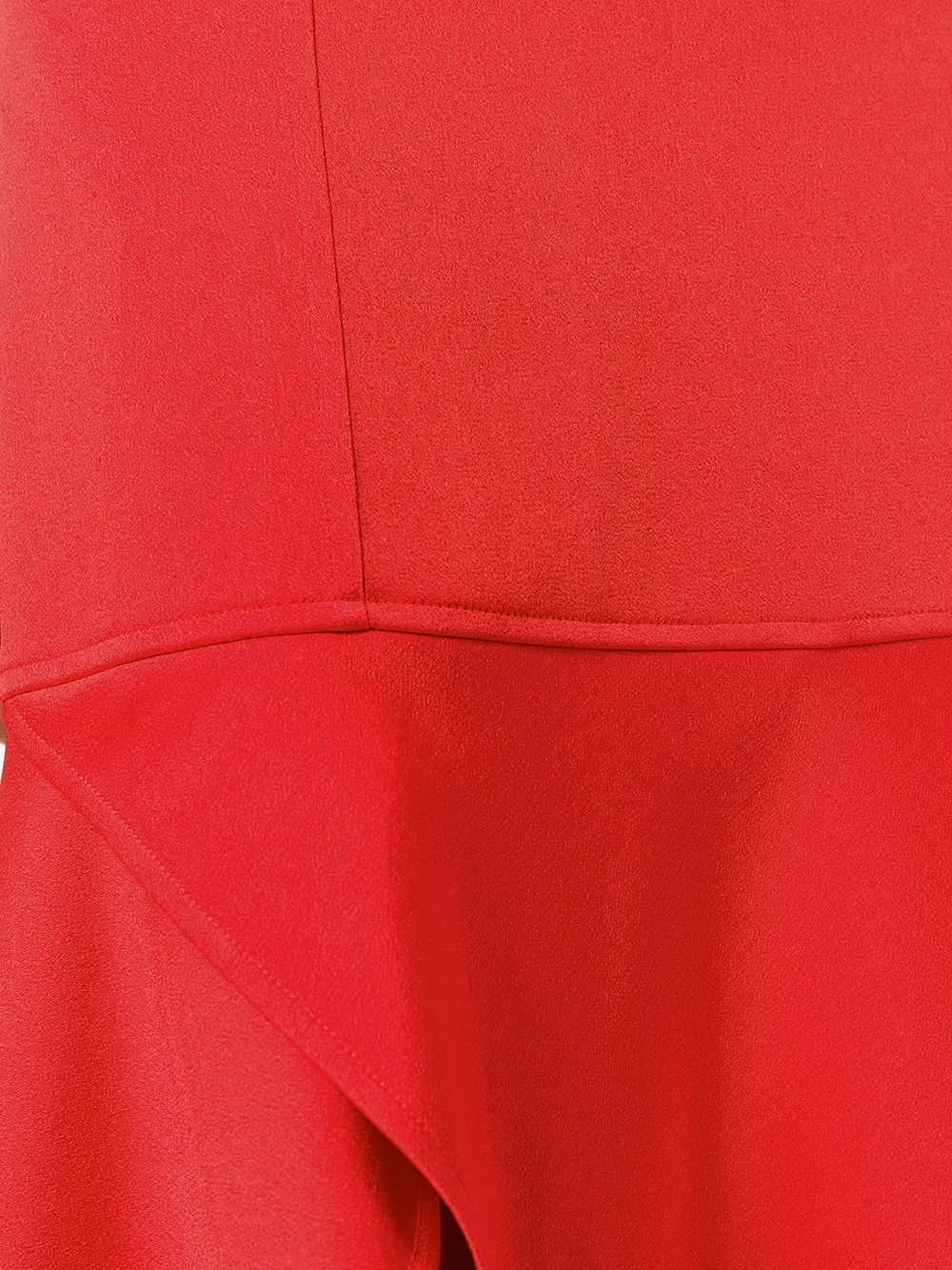 Victoria Beckham asymmetrische midi-rok Rood