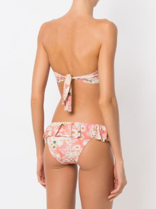 Babado floral bikini set展示图