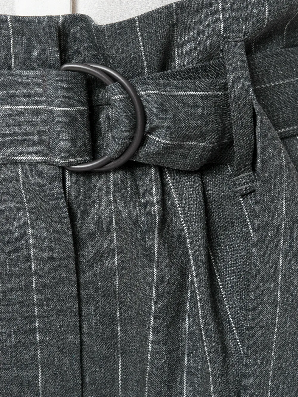 Shop Brunello Cucinelli Belted Cropped Trousers