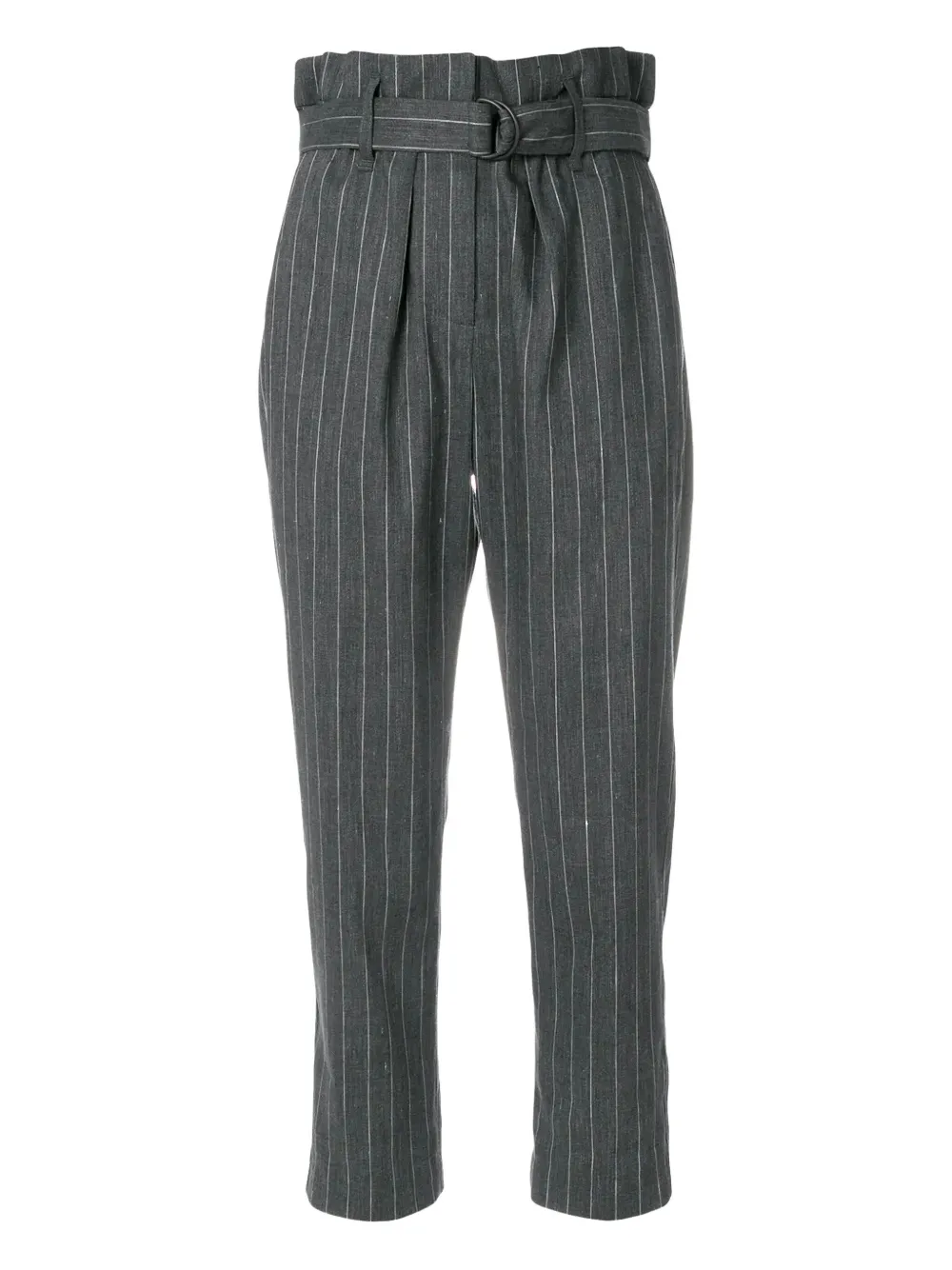 Brunello Cucinelli belted cropped trousers Grijs