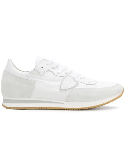 Click to view more detailed imagery on our partner's website Philippe Model Men's Shoes Suede Trainers Sneakers Tropez In 1101 Blanc