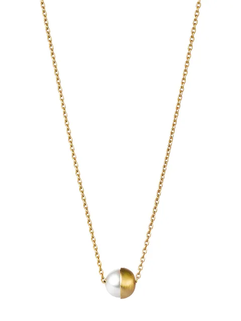 Shihara Half Pearl Necklace 90°
