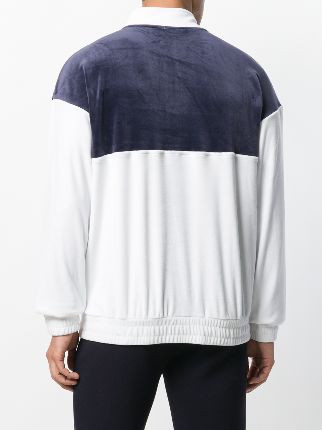 Easton contrast panel zipped sweatshirt展示图