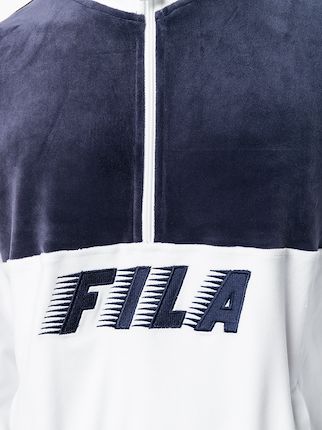 Easton contrast panel zipped sweatshirt展示图