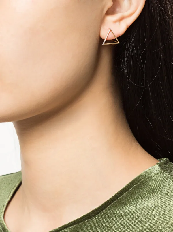 〈シハラ〉ダイヤモンドトライアングルピアス15(01) Shihara Diamond Triangle Pierce 15 (01) 通販 - FARFETCH