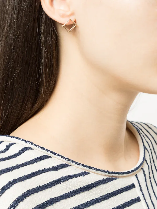 shihara ピアス Shihara Square Pierce 10 通販 - FARFETCH