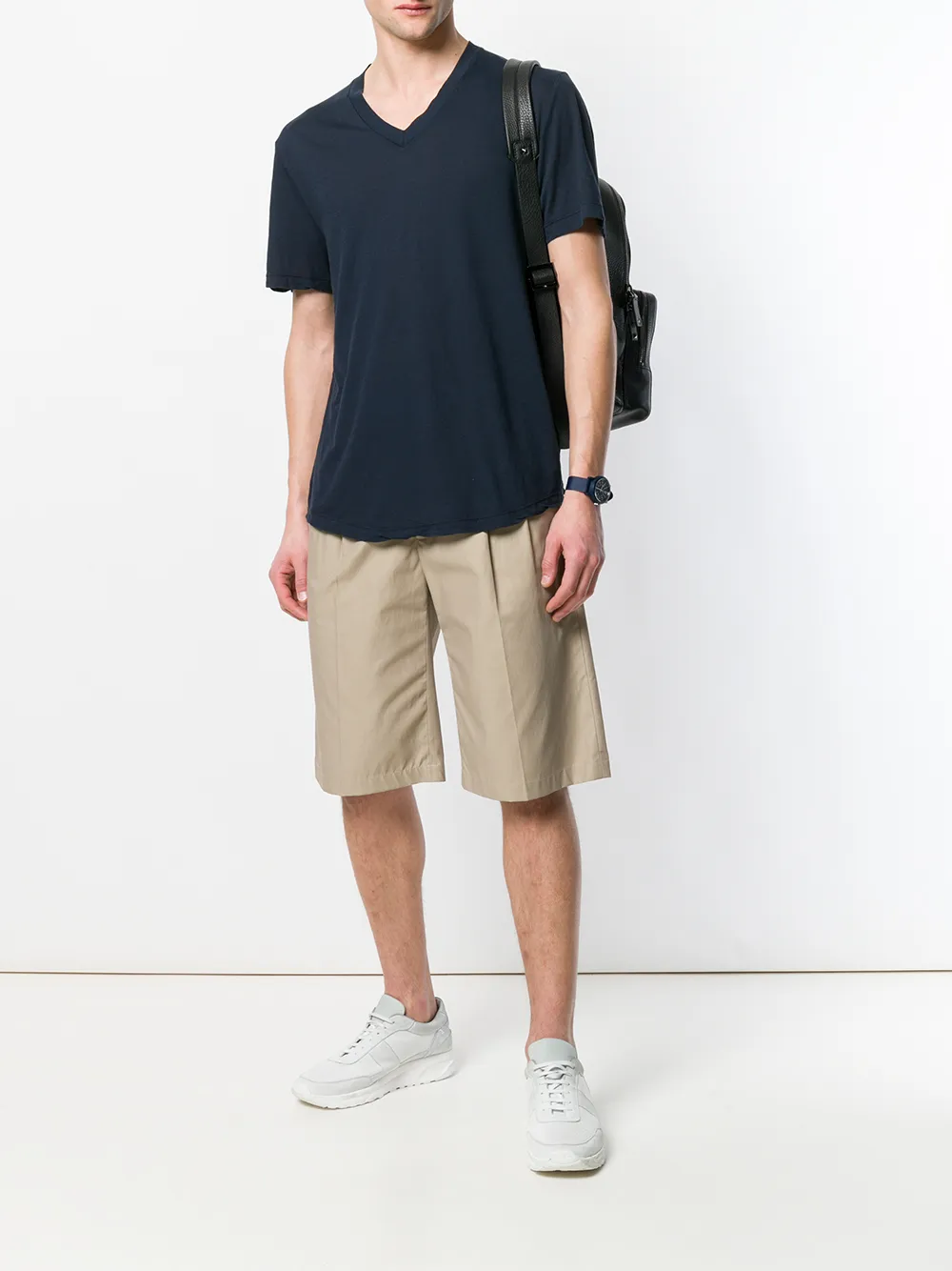 James Perse V-neck T-shirt - Blauw