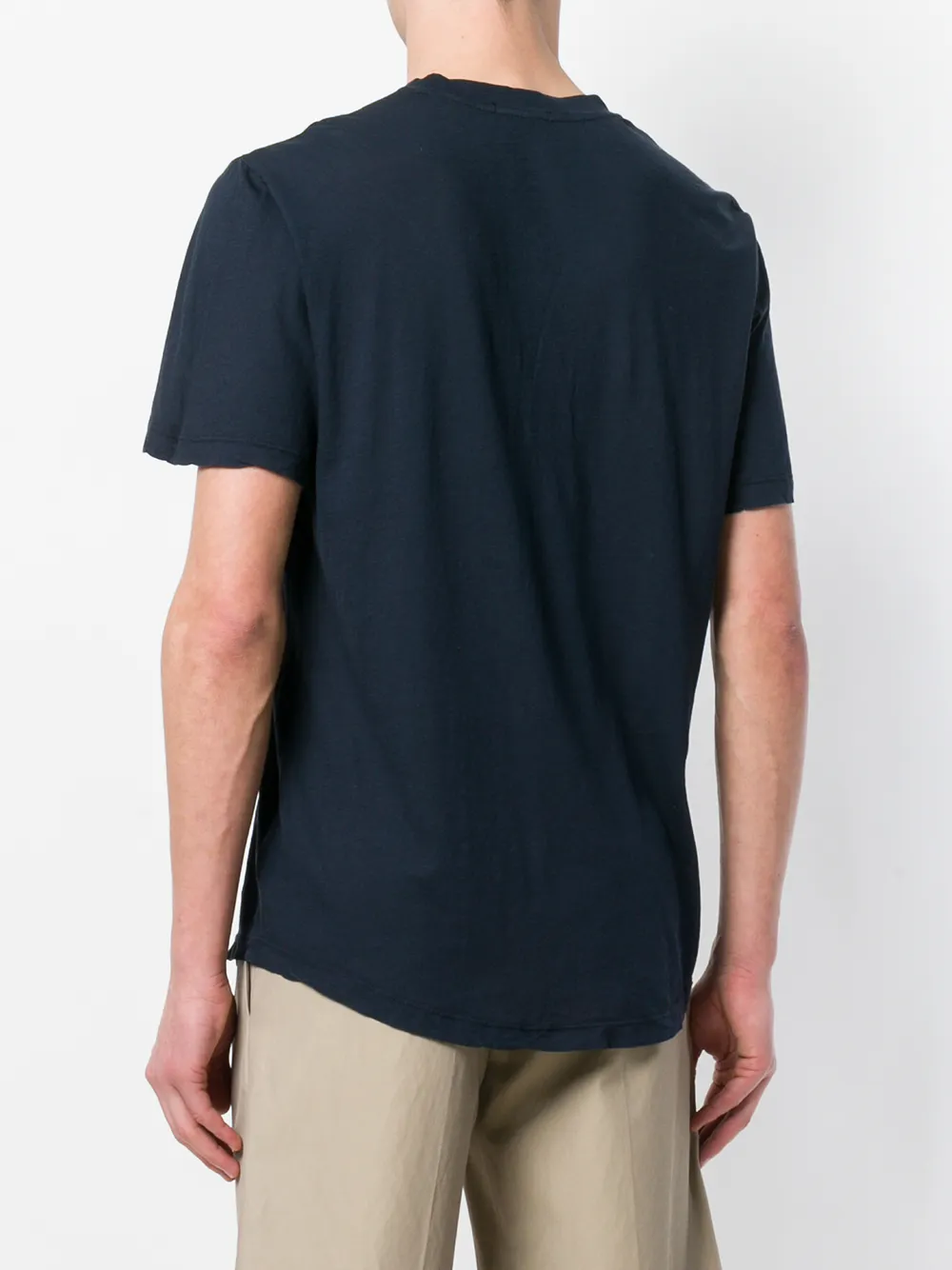 James Perse V-neck T-shirt Blauw