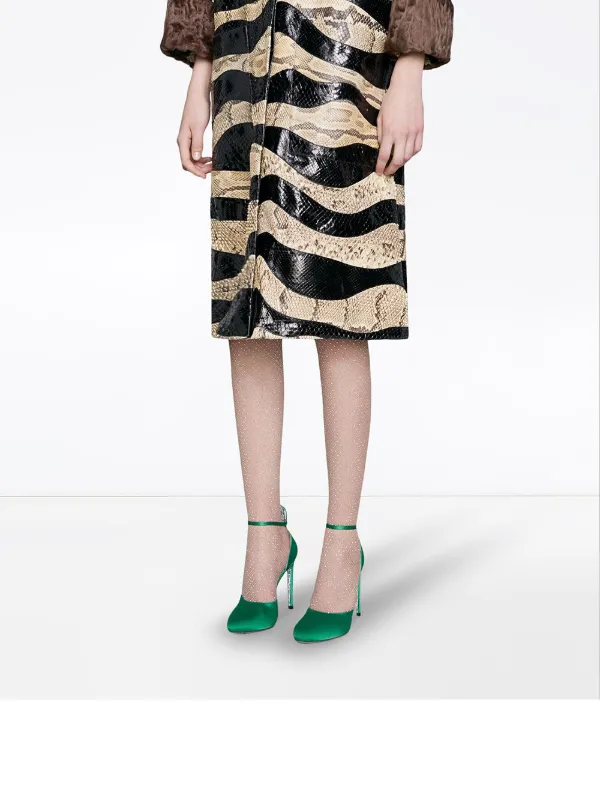 gucci satin pumps