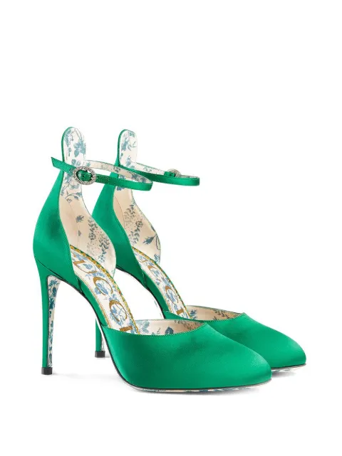 green gucci pumps