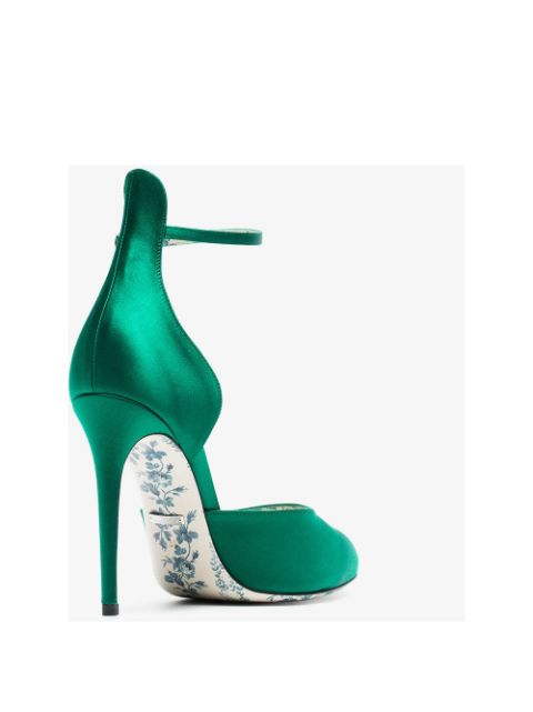 emerald green gucci heels