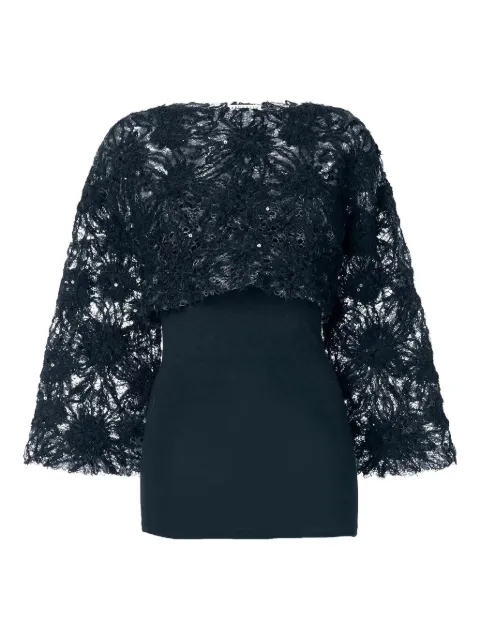 Brunello Cucinelli top con bordado floral