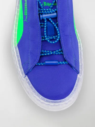 puma clear bottom sneakers