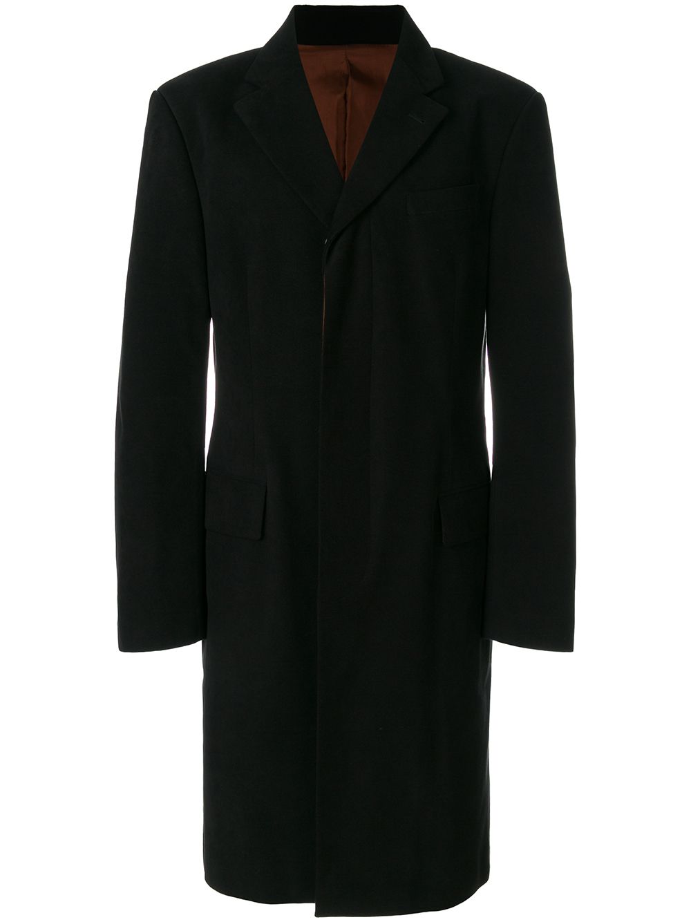 фото Jean Paul Gaultier Pre-Owned пальто средней длины с потайной застежкой спереди