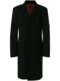Jean Paul Gaultier Pre-Owned concealed fastening midi coat - Black