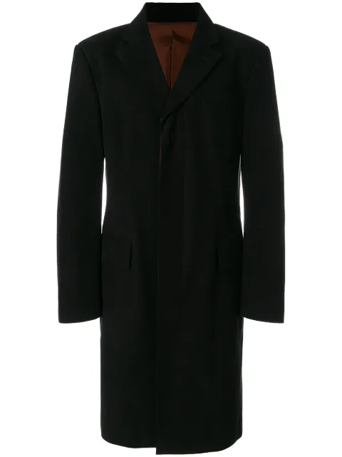 Jean Paul Gaultier Pre-Owned concealed fastening midi coat