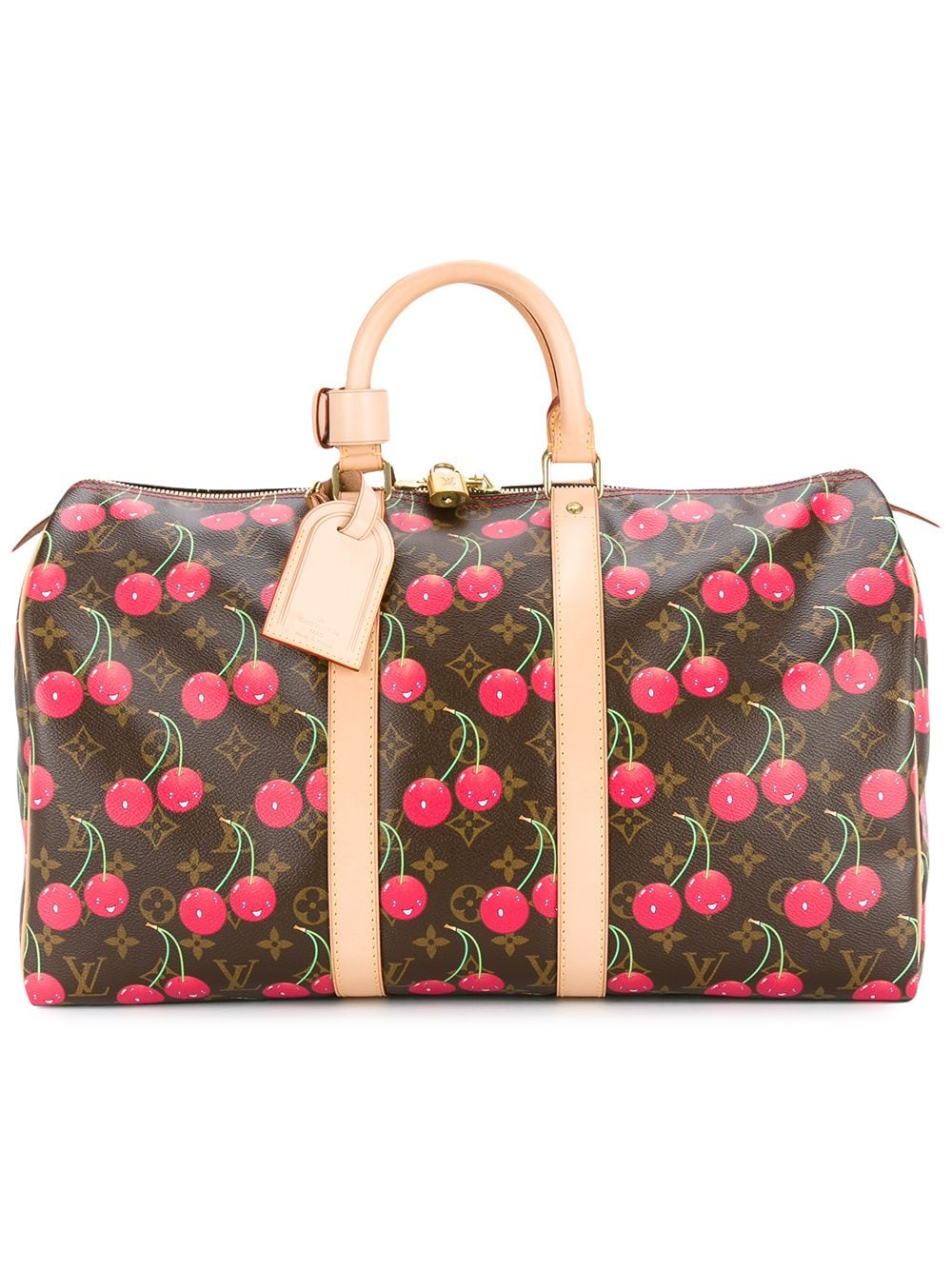 LOUIS VUITTON Monogram Cherry Keepall 45 Duffle Travel Bag For