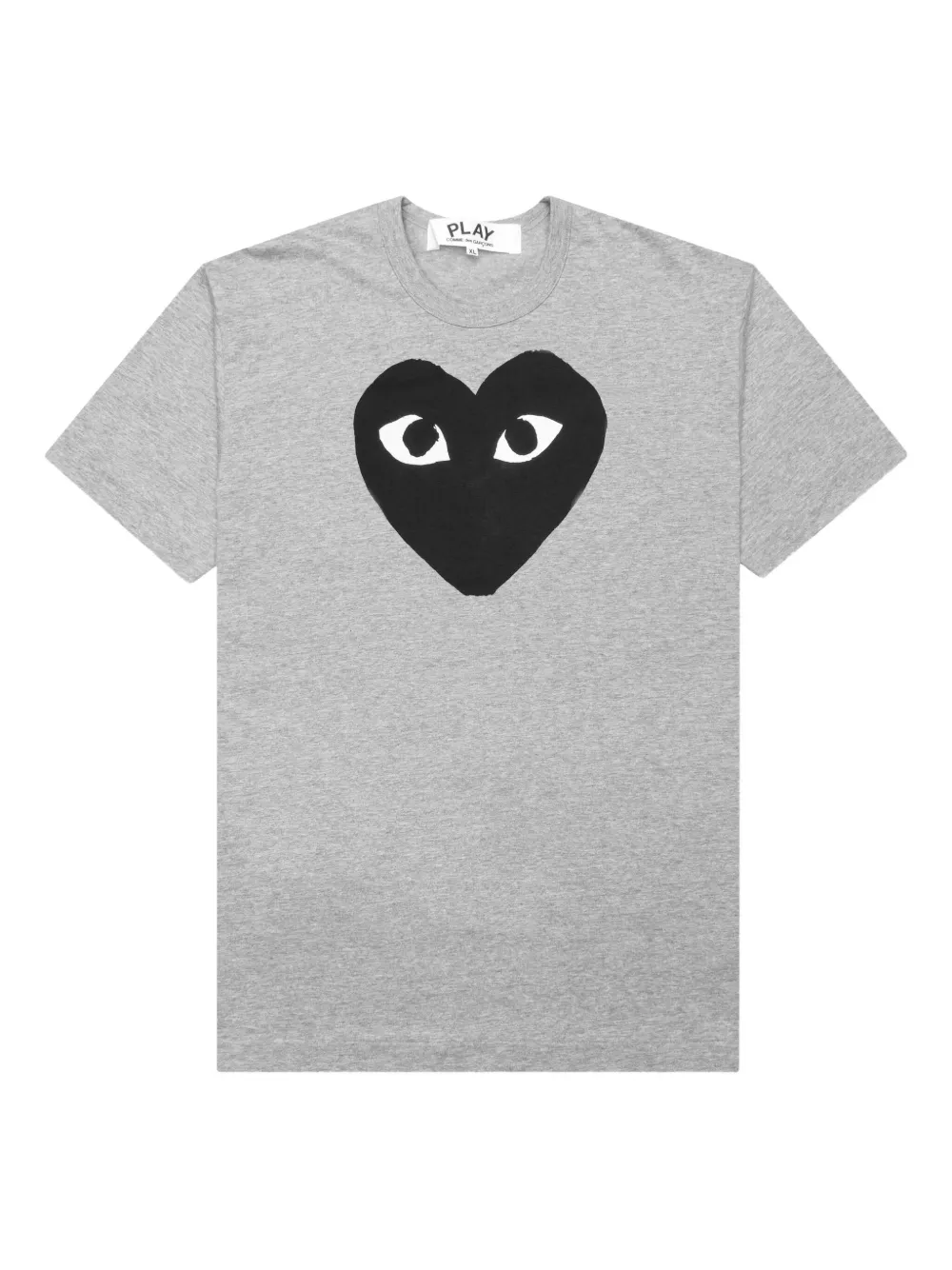 Comme Des Garçons Play heart-print T-shirt | Grey | Image 1