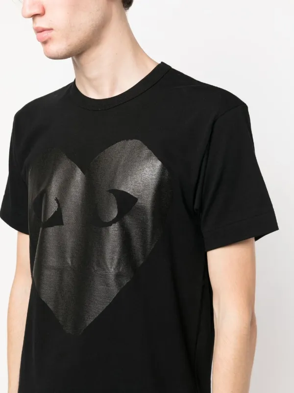 Cdg big heart tee cheap