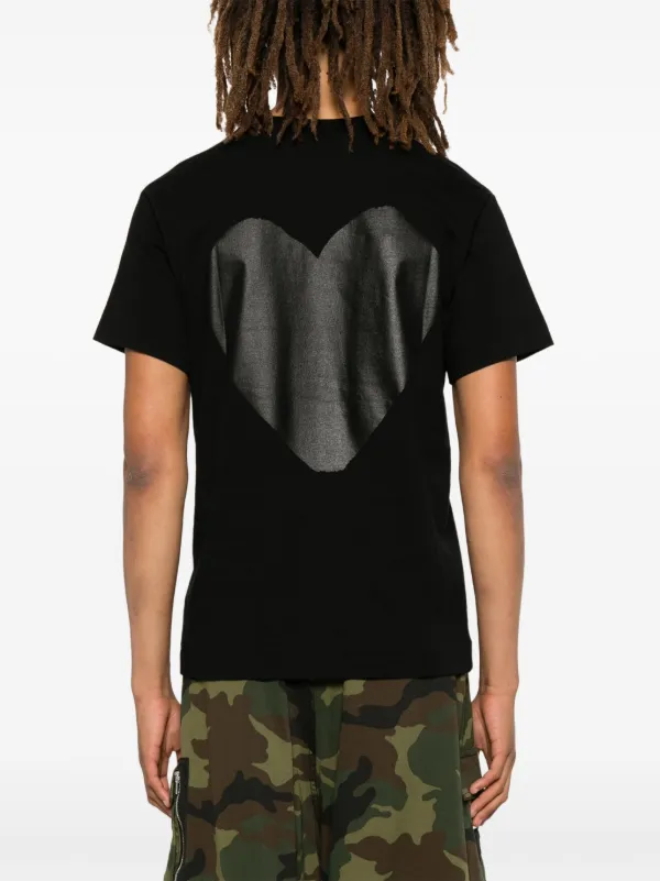 Comme Des Garçons Play Graphic Print T-shirt | Black | FARFETCH