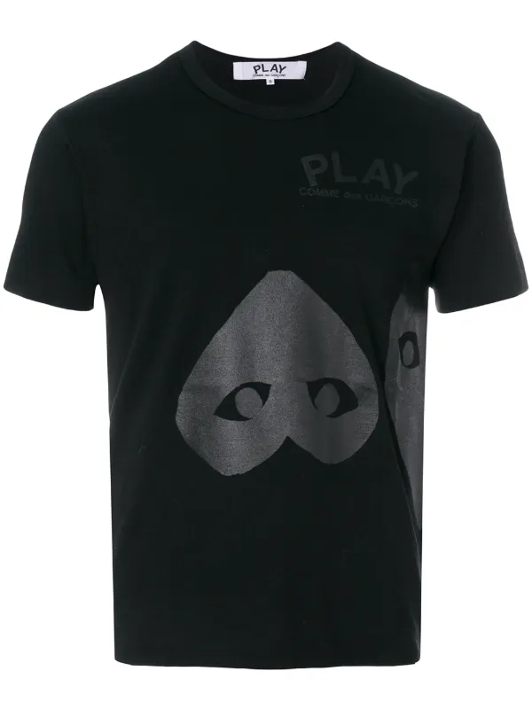 Comme Des Gar ons Play Playera Con Estampado De Coraz n Farfetch