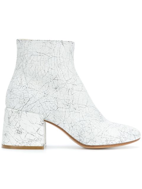 MM6 MAISON MARGIELA CRACKLE EFFECT ANKLE BOOTS,S40WU0140SY120812851516