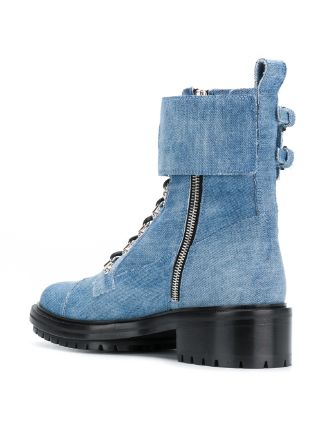 denim combat boots展示图