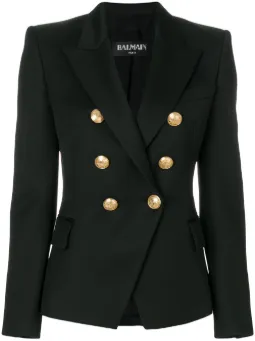 Blazer com abotoamento duplo