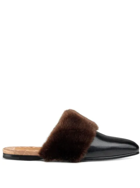 Gucci faux fur slippers Clearance