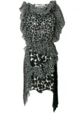 Givenchy asymmetric patterned dress - Black