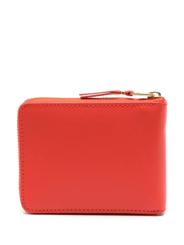 Comme Des Garçons Wallet zip-around Leather Wallet | Orange | FARFETCH