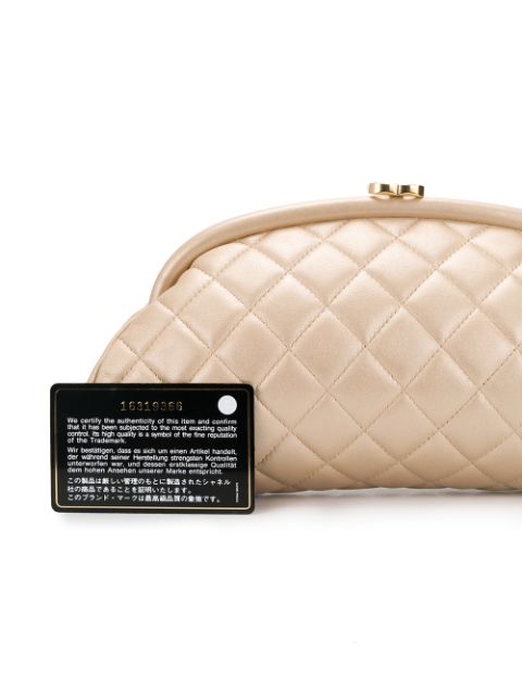 half moon chanel clutch