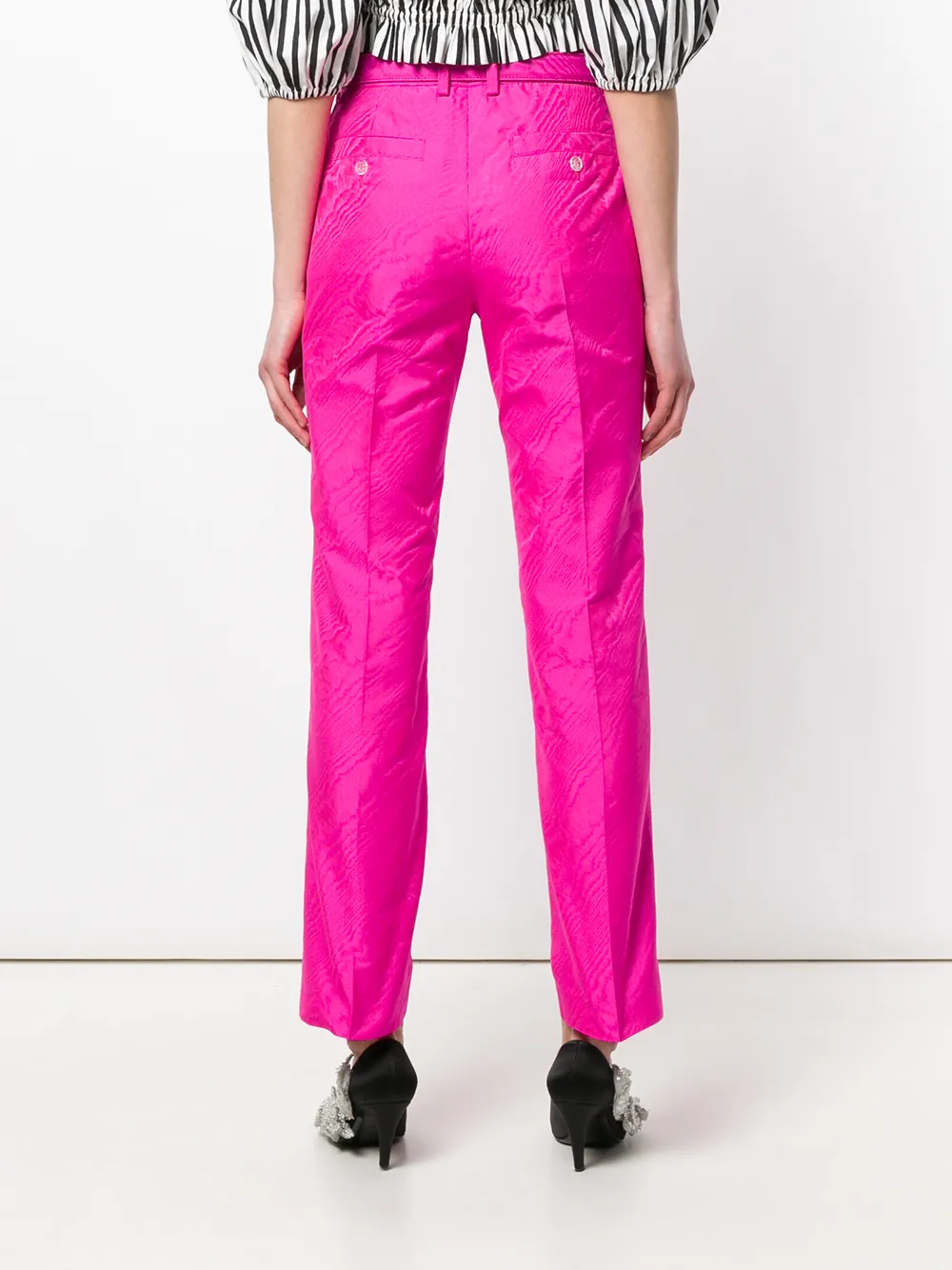 Off-White cigarette trousers Roze