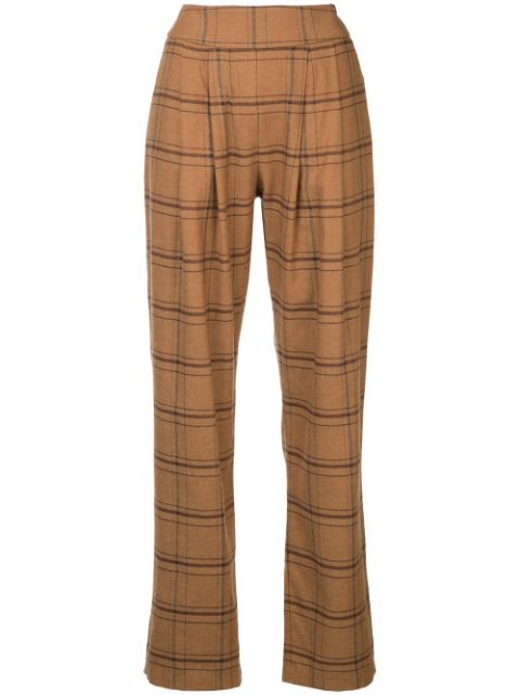 MATIN MATIN PLEATED FRONT TROUSERS - BROWN,MTW1851912855326