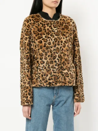 leopard print short coat展示图