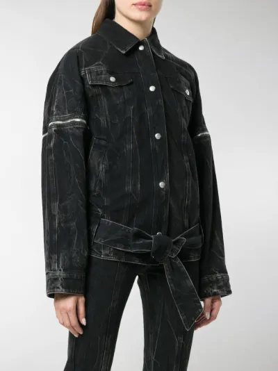 Givenchy oversized denim jacket black 