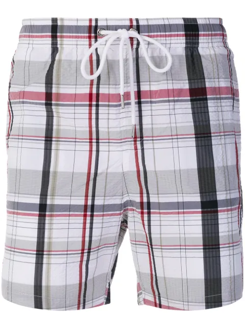 Moncler checked swim shorts