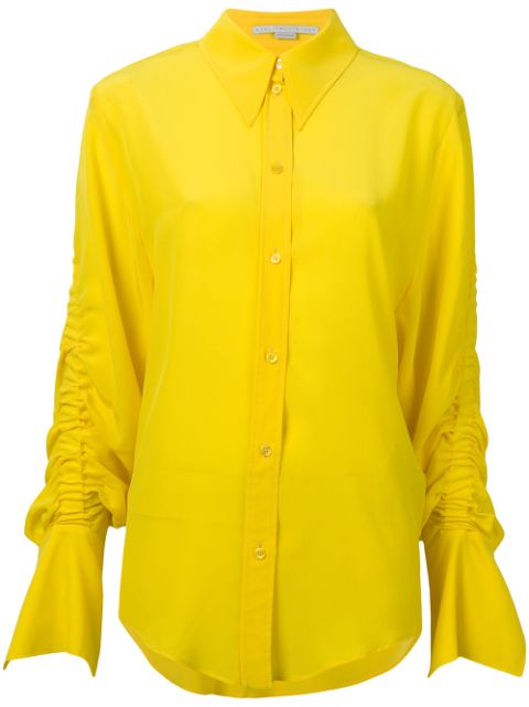 STELLA MCCARTNEY GATHERED SLEEVE SHIRT,493880SY20612855876