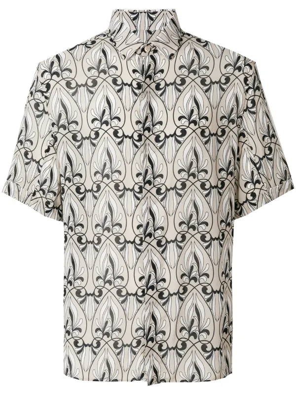camisa versace manga corta