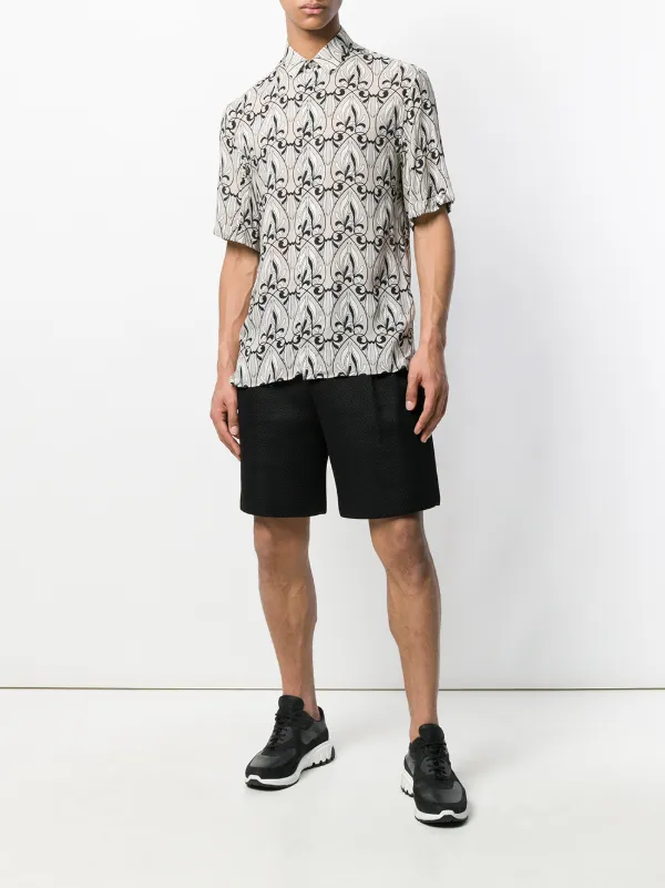 camisa versace manga corta