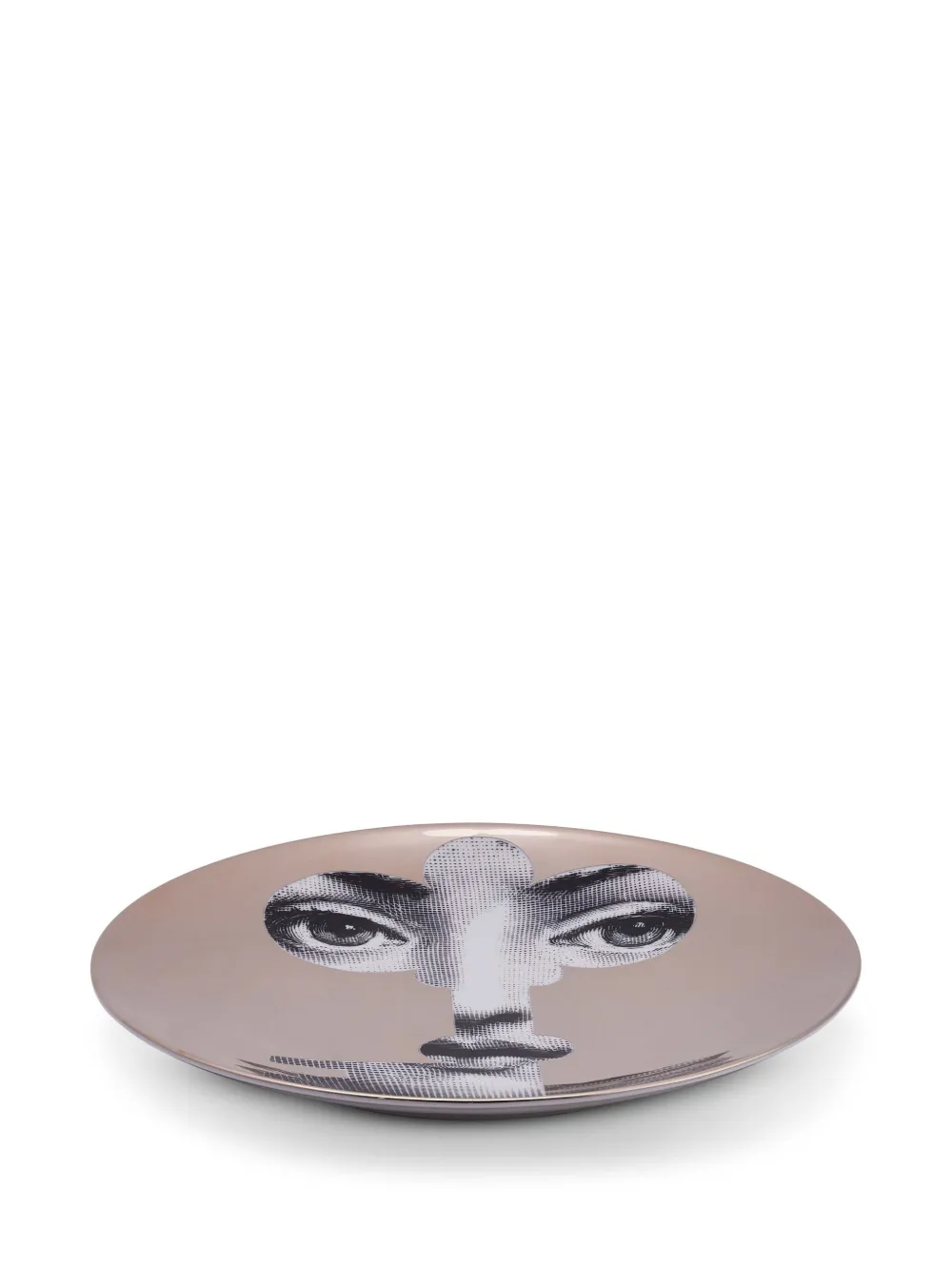 Fornasetti Key Face Wall Plate In Grey