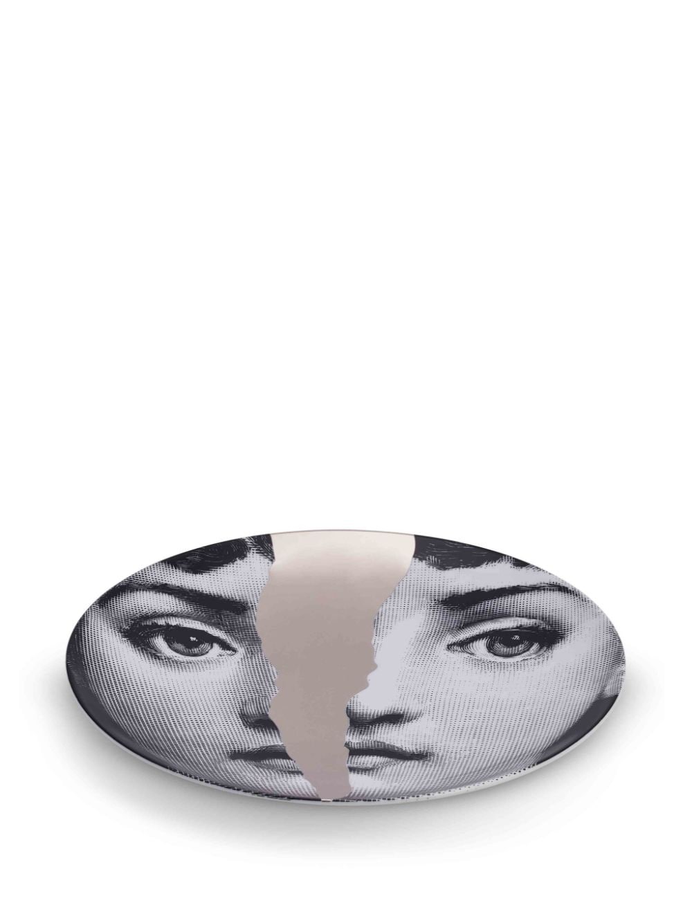 Shop Fornasetti Tema E Variazoni N.10 Wall Plate In Grey