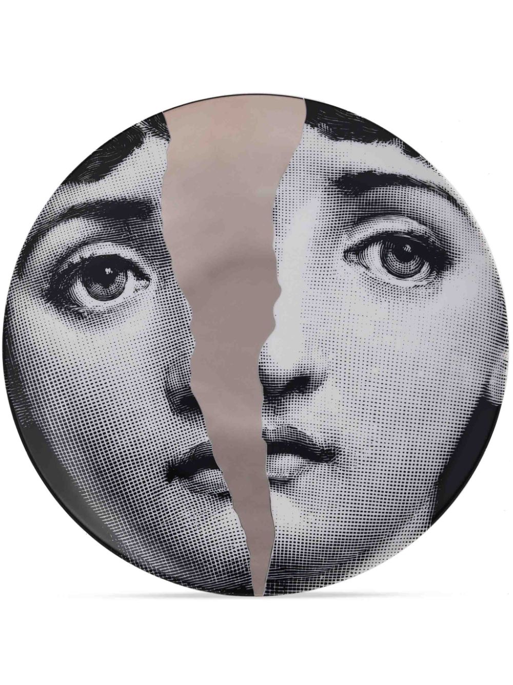 Shop Fornasetti Tema E Variazoni N.10 Wall Plate In Grey