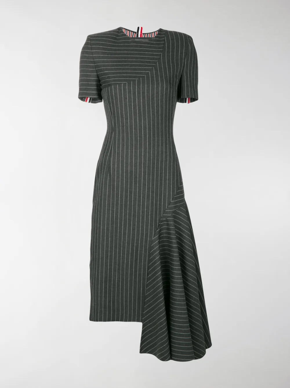 Image of Thom Browne Chalk Stripe Pencil Dress