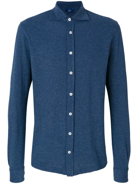 Barba long sleeve polo shirt