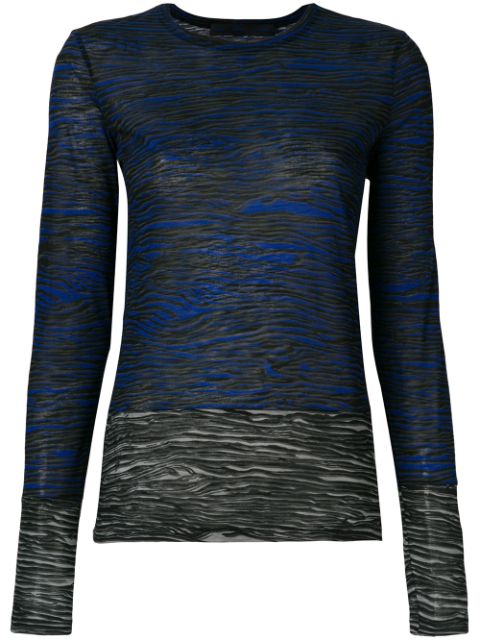 PROENZA SCHOULER PROENZA SCHOULER CREW NECK TOP - BLUE,SP1824021JCP2512857197