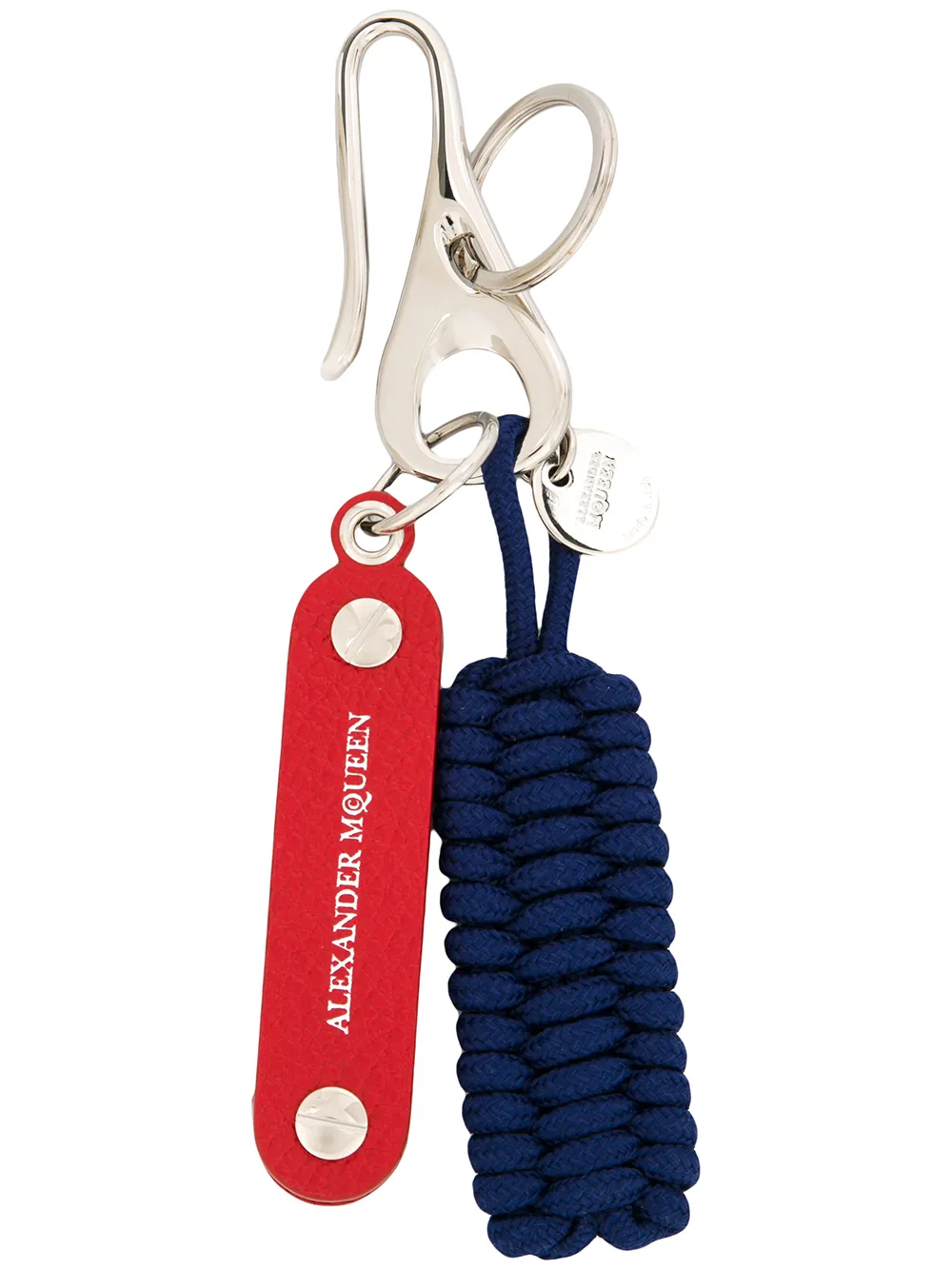 Alexander McQueen woven hook key ring | Red | Image 1