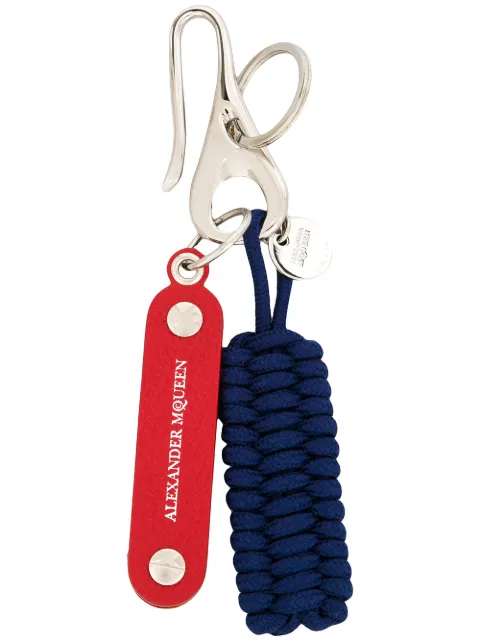 Alexander McQueen woven hook key ring